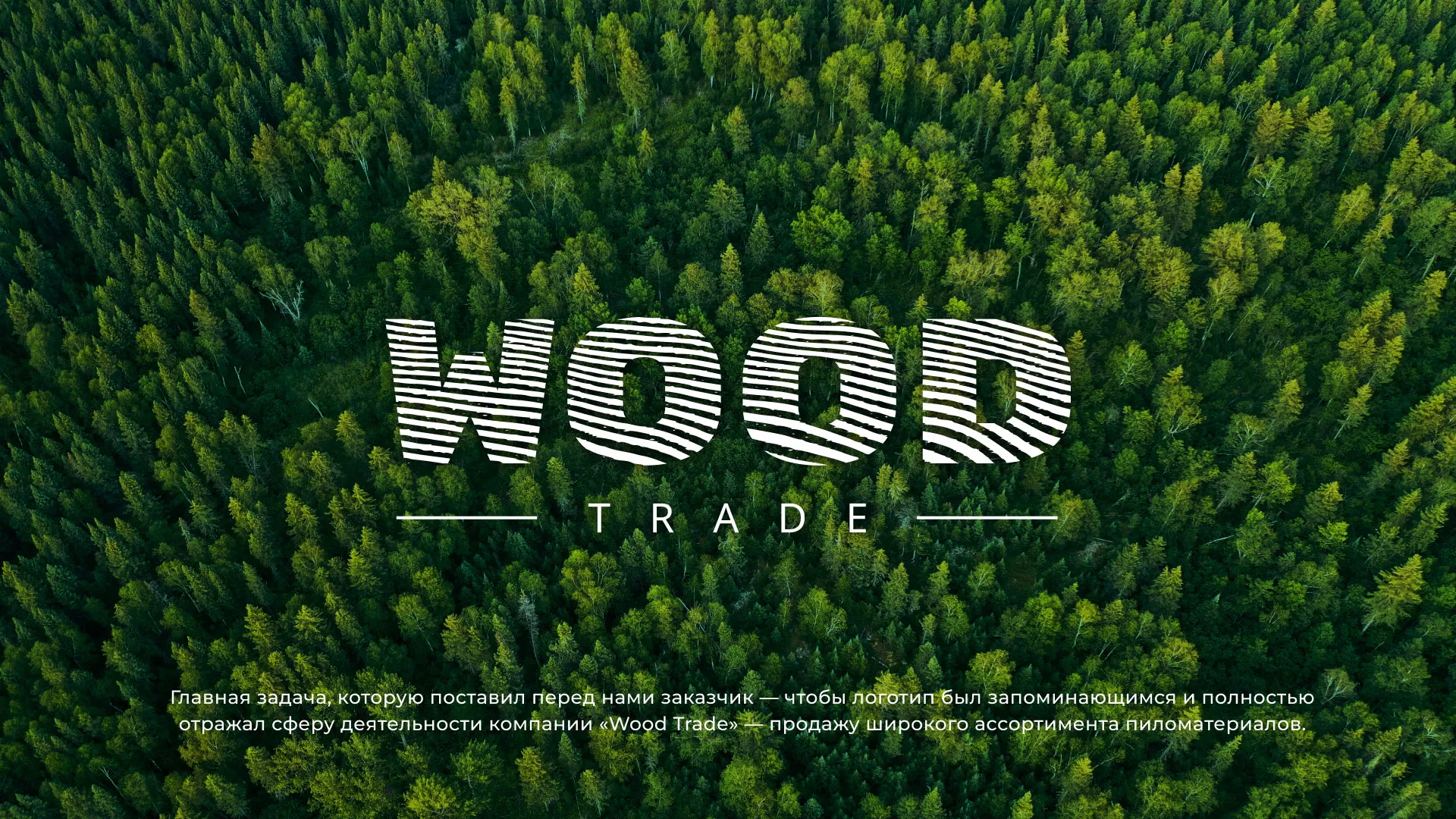 Разработка логотипа для компании «Wood Trade» в Владимире