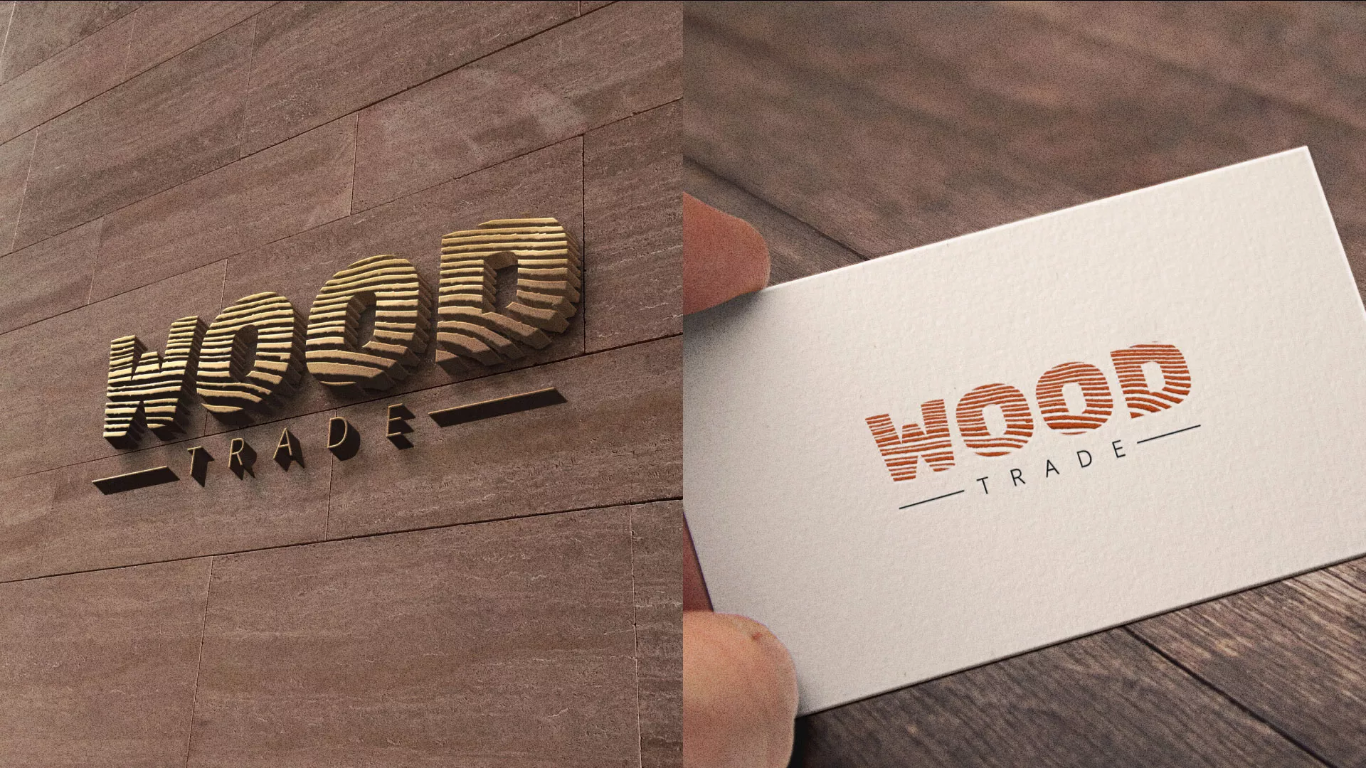 Разработка логотипа для компании «Wood Trade» в Владимире